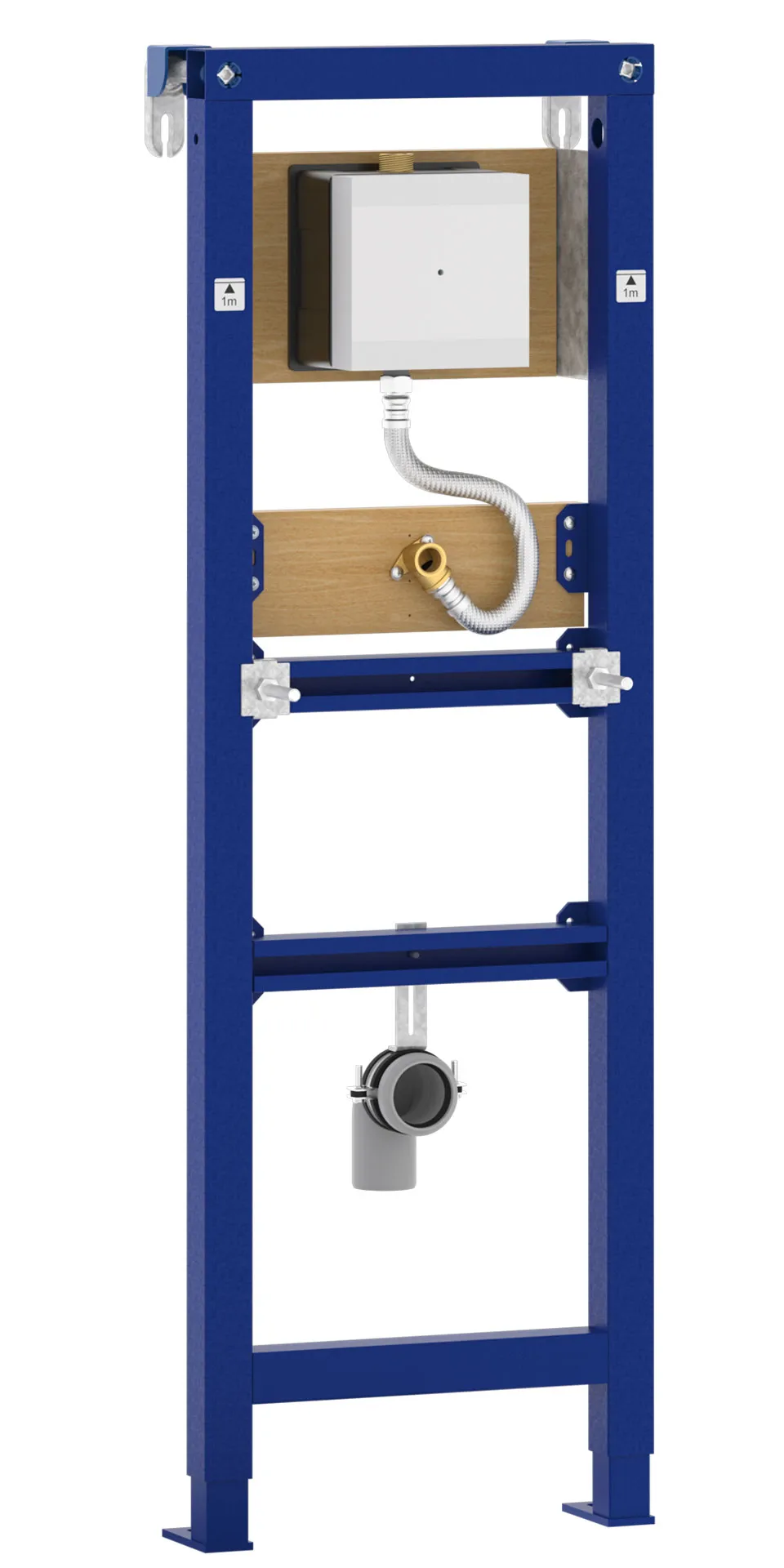 UR -Element mit UP-Druckspüler für mech. Bedienungsplatten Square / Steel