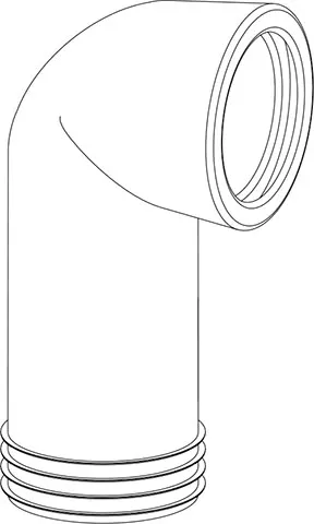 WC-Ablaufbogen ELBOW 301A