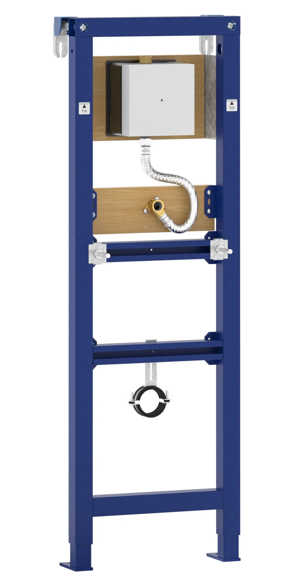 UR -Element mit UP-Druckspüler für mech. Bedienungsplatten Square / Steel