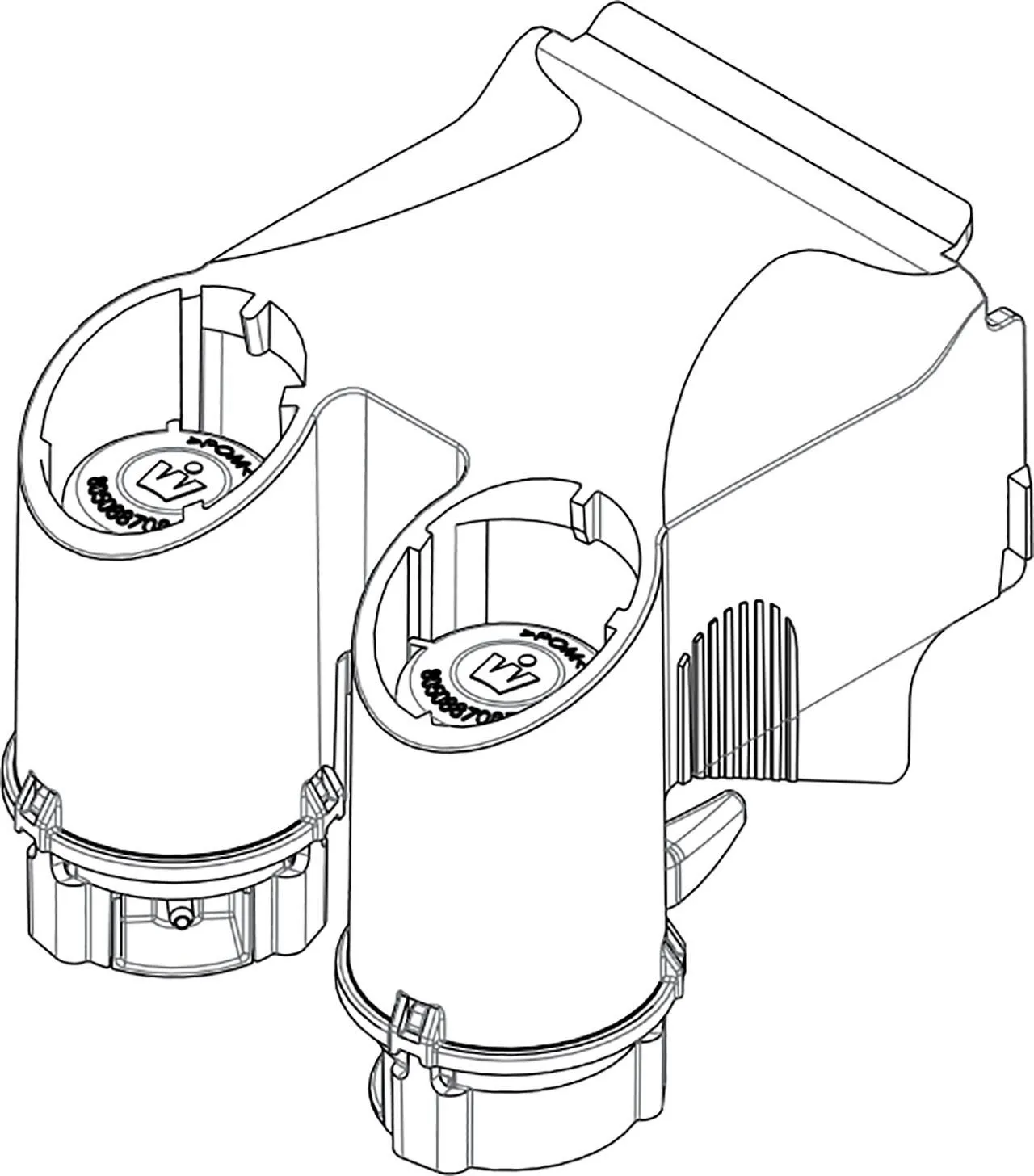Aufnahmebock m. Umlenkhebel UP-SPK XS/ XT, UP380/ UP387, pneumatisch