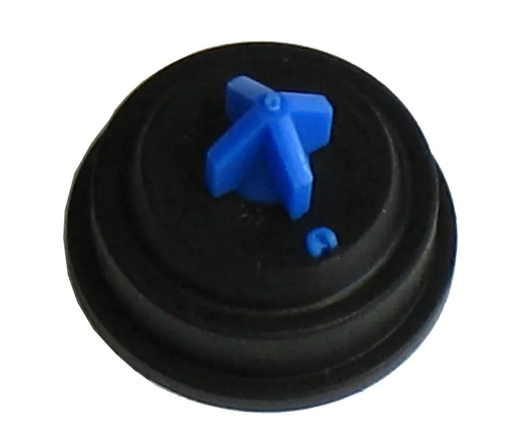 Rubber membrane with support plate