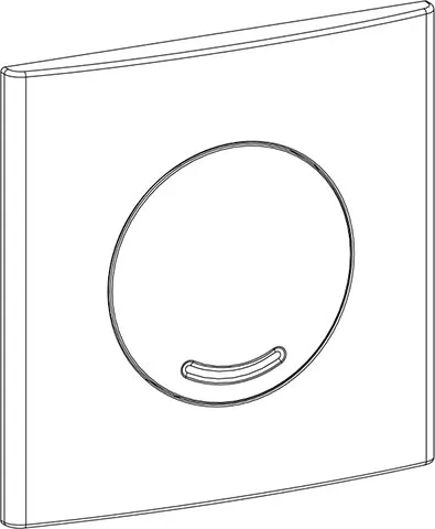 XS Betätigungsplatte Argos SU, Weiß