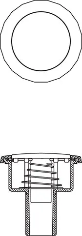 Drucktaste zu WISA 800, chrom, ab Baujahr 1999