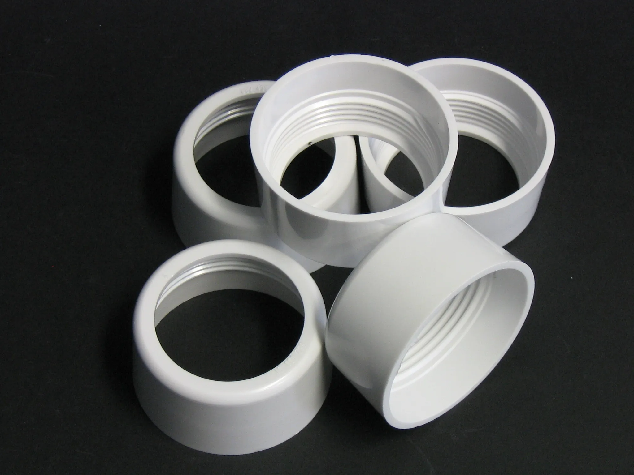 ÜBERWURFMUTTER, weiß (5 Stk.)