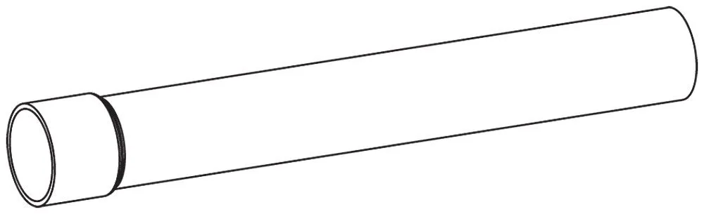 SPÜLROHRVERLÄNGERUNG MIT MUFFE 340 mm, weiß