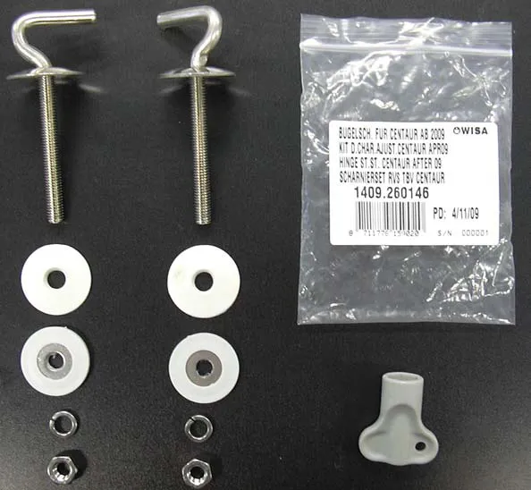 ERSATZSCHARNIERE BÜGELSCHARNIERE FÜR WC-SITZ CENTAUR (ab 2009)