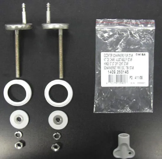 ERSATZSCHARNIERE EXZENTRISCHE SCHARNIERE FÜR WC-SITZ STAR UND STAR S