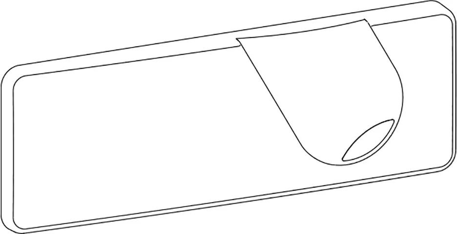 Betätigungsplatte mit Spülunterbrechung zu 2100 Top