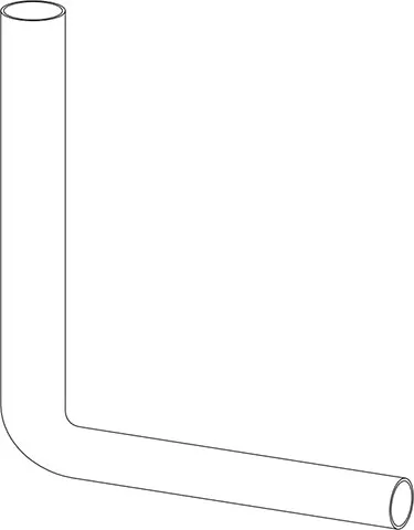 SPÜLROHRBOGEN 390 x 350 mm, weiß