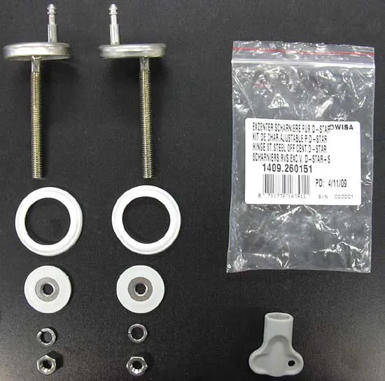 ERSATZSCHARNIERE EXZENTRISCHE SCHARNIERE FÜR WC-SITZ D-STAR