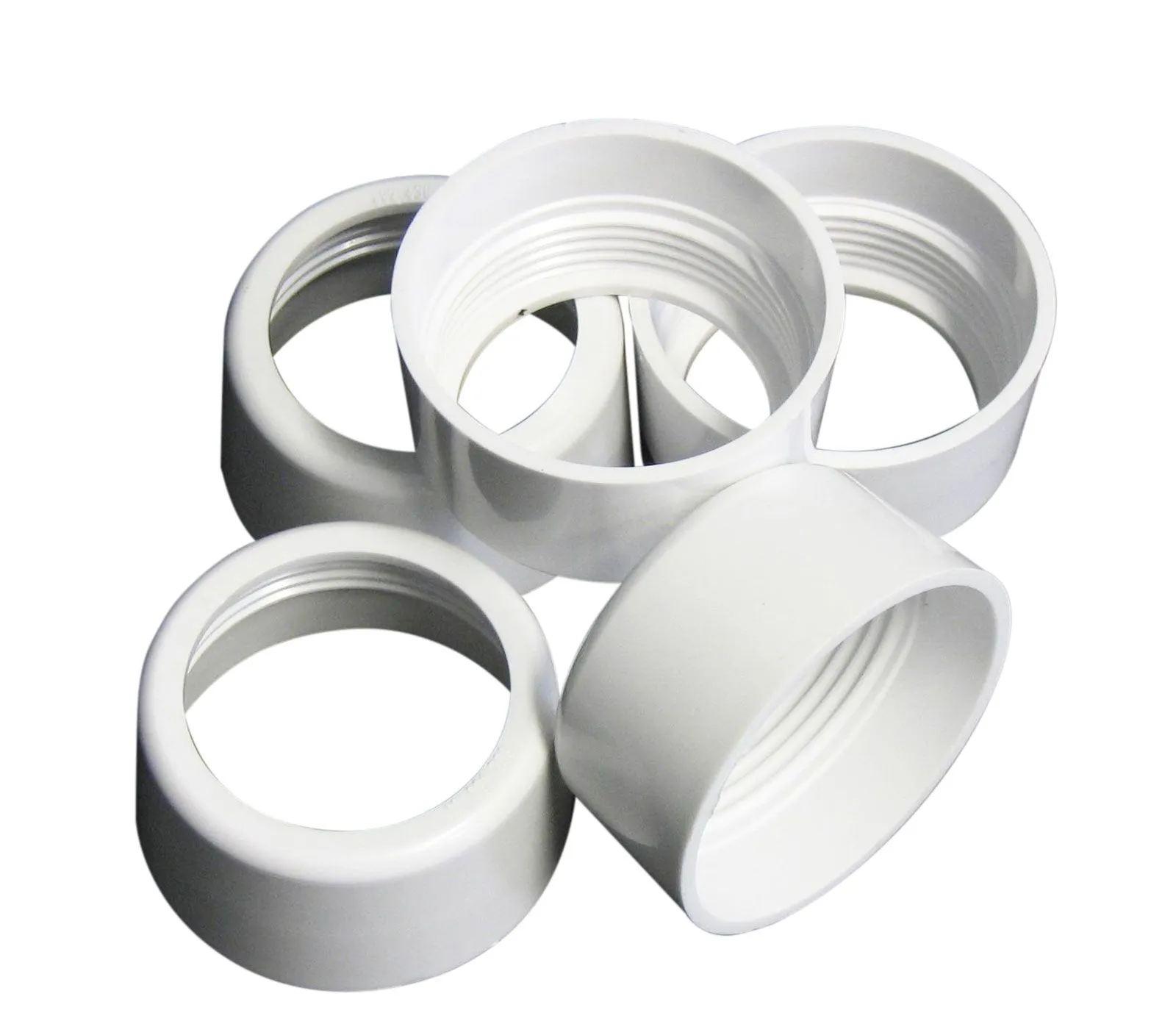 ÜBERWURFMUTTER, weiß (5 Stk.)