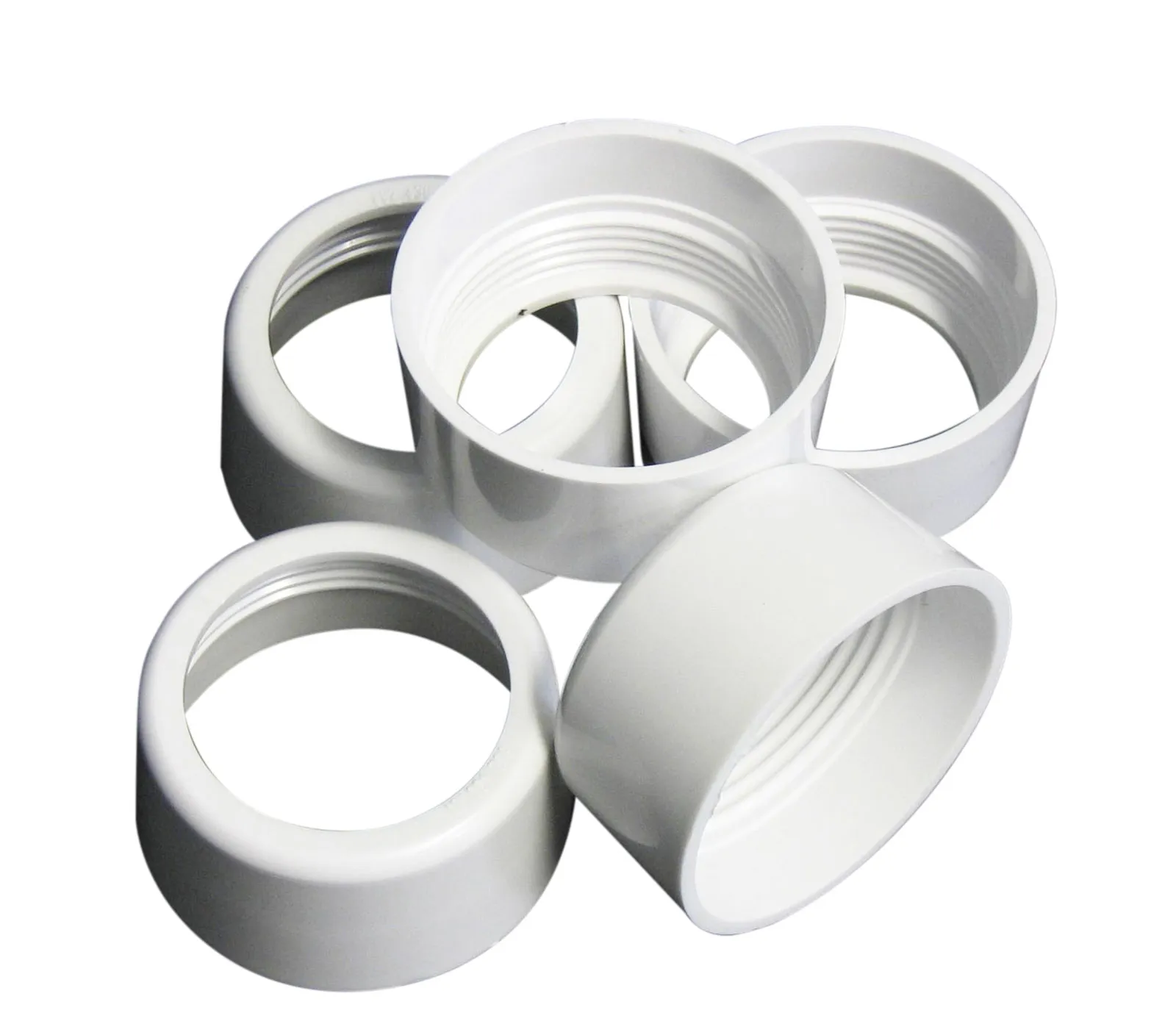 ÜBERWURFMUTTER, weiß (5 Stk.)