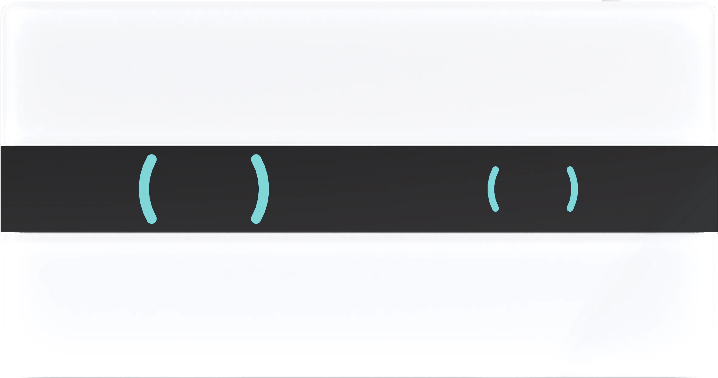 XT Betätigungsplatte Ion DF Glas, Weiß