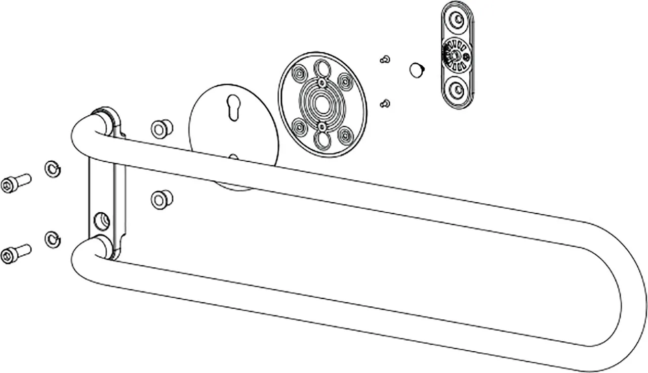 VARIOTRONIC STÜTZGRIFFE, schwarz