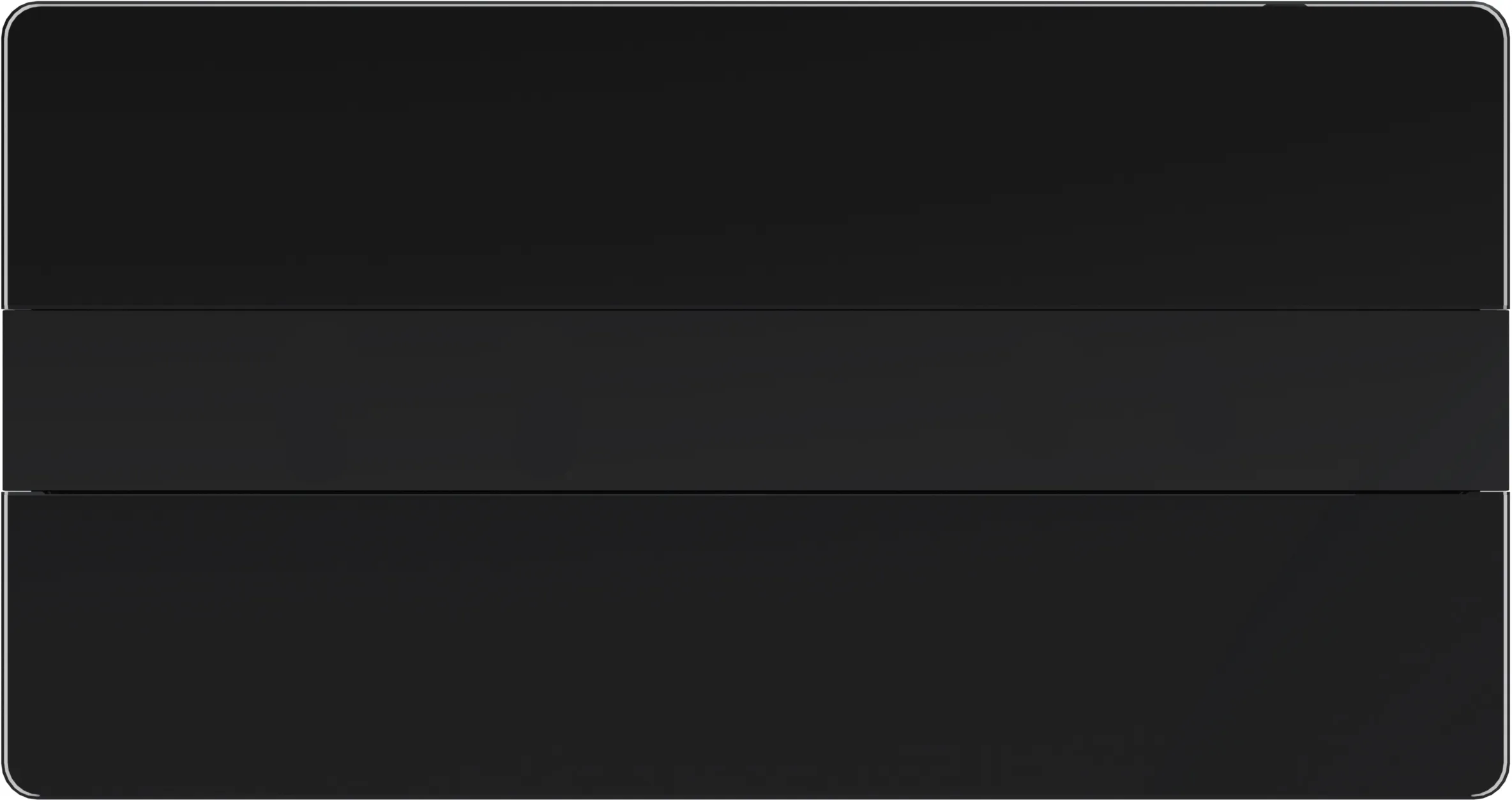 XT Betätigungsplatte Ion DF Glas, Schwarz