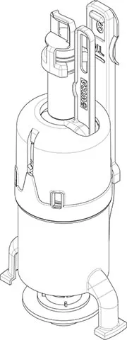 Auslaufventil zu WISA XS/XT, Schwab UP380/UP387, komplett