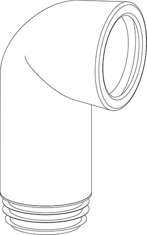 WC-Ablaufbogen ELBOW 302C