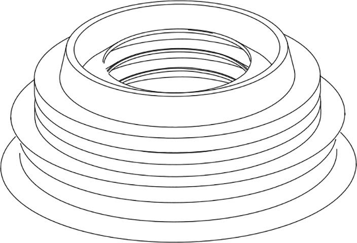 Euro-Verbinder 55 mm/ 26-34 mm f. hochh. Spülkasten W285, W295, AP 210