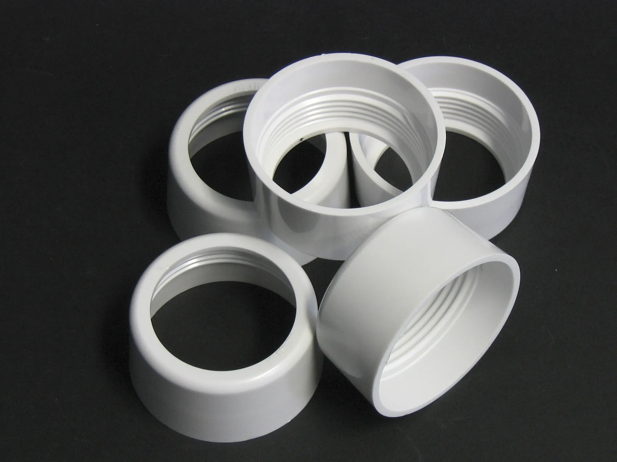 ÜBERWURFMUTTER, weiß (5 Stk.)