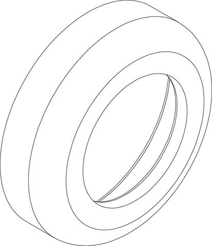 Zierring (Zulauf) zu AP-SPK W250 - W1270DF, AP210 - AP270, weiß