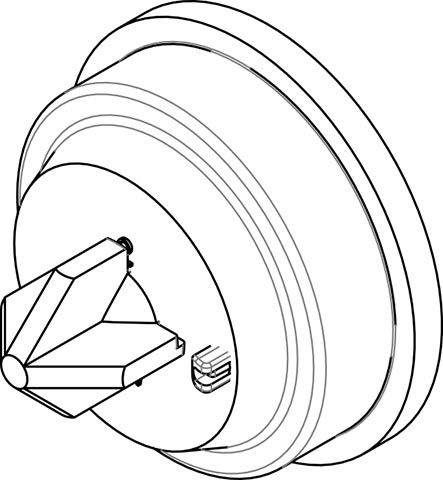 Rubber membrane with support plate