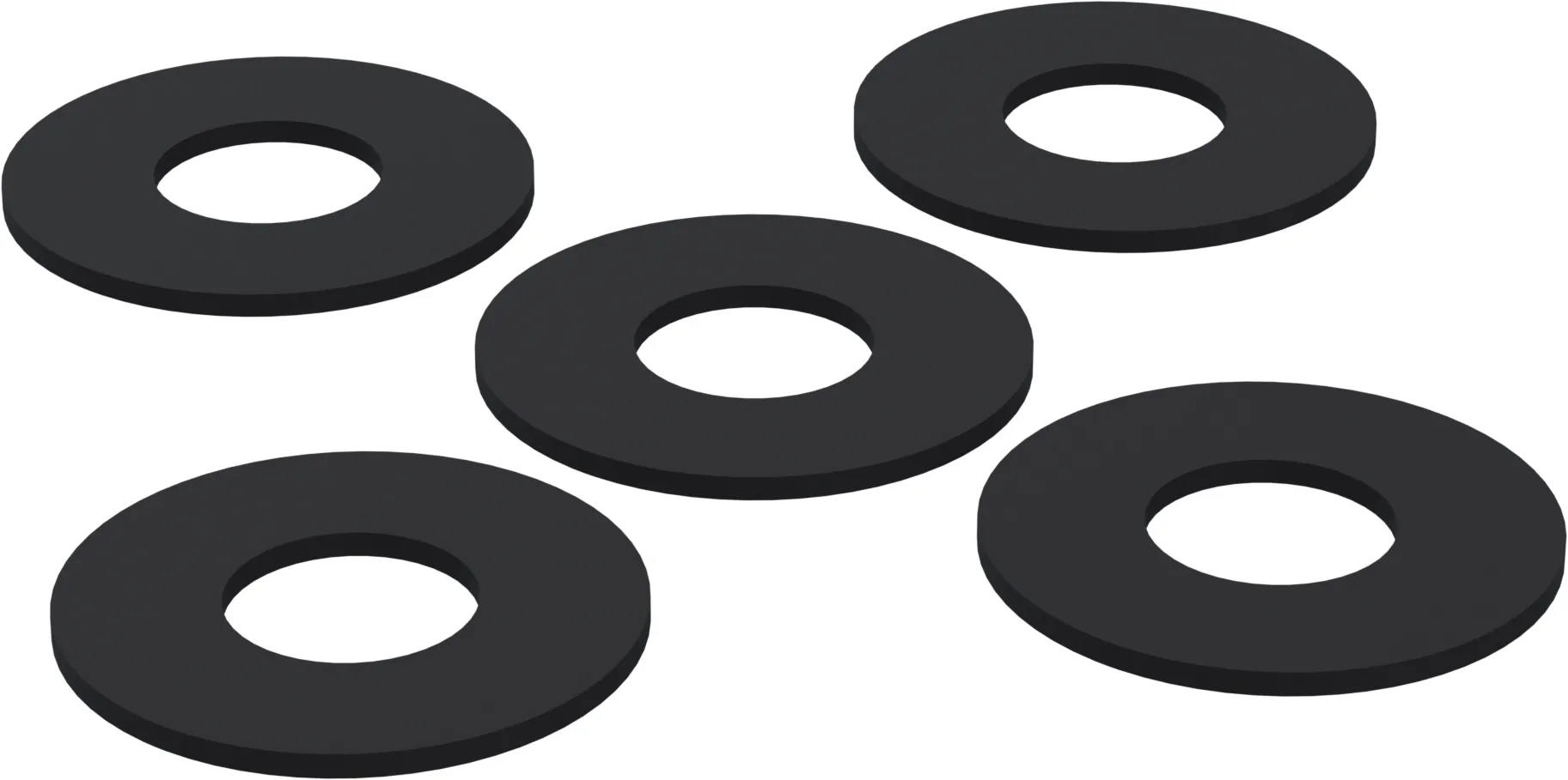 GUMMIDICHTUNGEN FÜR AUSLAUFVENTIL 28 x 65 x 3 (5 Stk.)