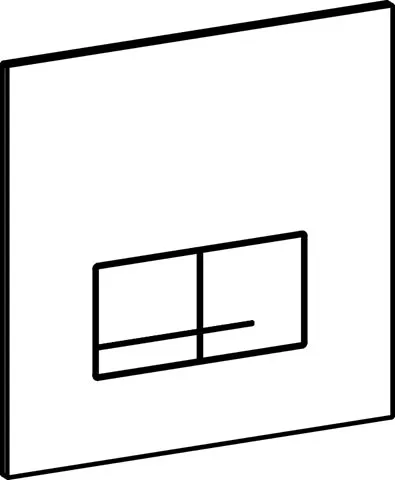 XS/XF Betätigungsplatte Delos DF, Schwarz