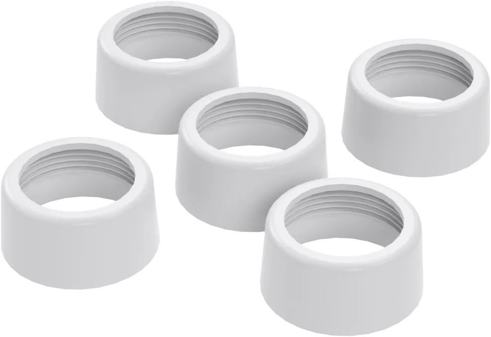 ÜBERWURFMUTTER, weiß (5 Stk.)