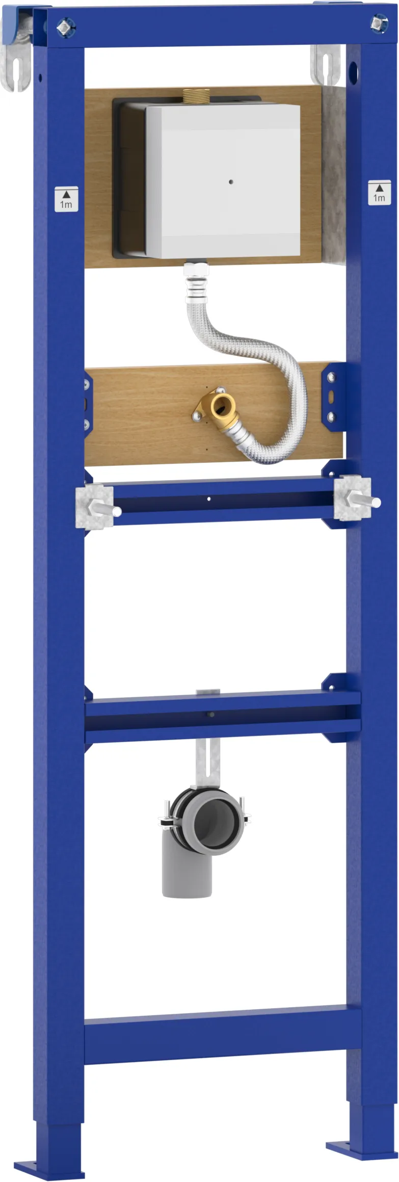 UR -Element mit UP-Druckspüler für mech. Bedienungsplatten Square / Steel