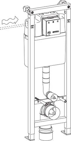 WISA XS WC-Element 16 x 2 innenliegend 112 cm