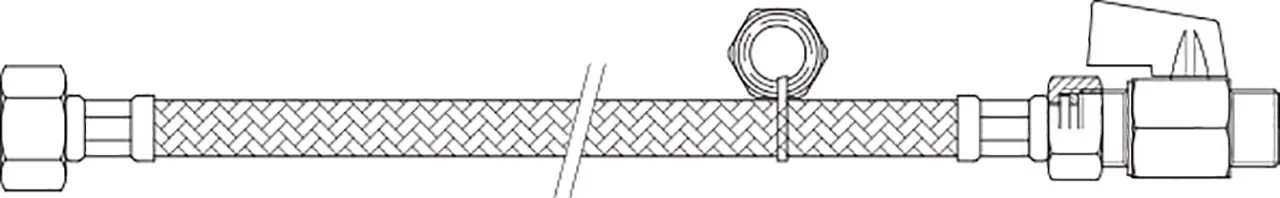 Flexischlauch 12 mm zu WISA 2100/2136/Quadro