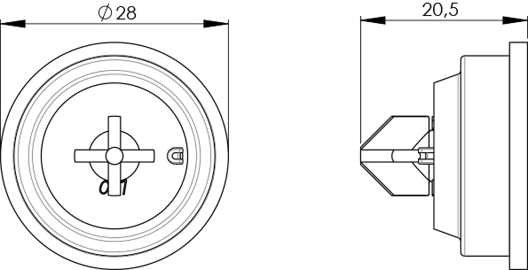 2 x Membrane auf Halter montiert