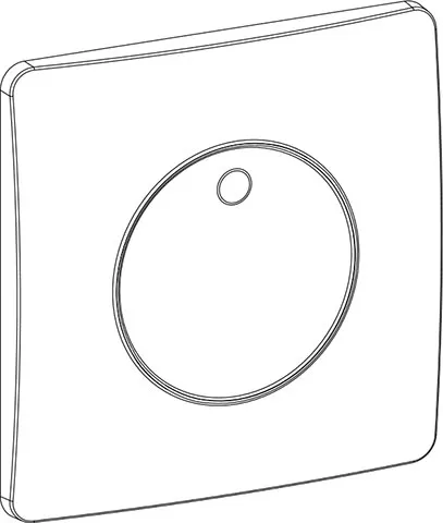 Betätigungsplatte Gaia SU, Weiß