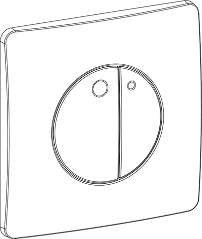 Betätigungsplatte Gaia DF