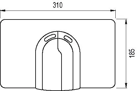 Betätigungsplatte mit Zweimengenspülung zu 2136