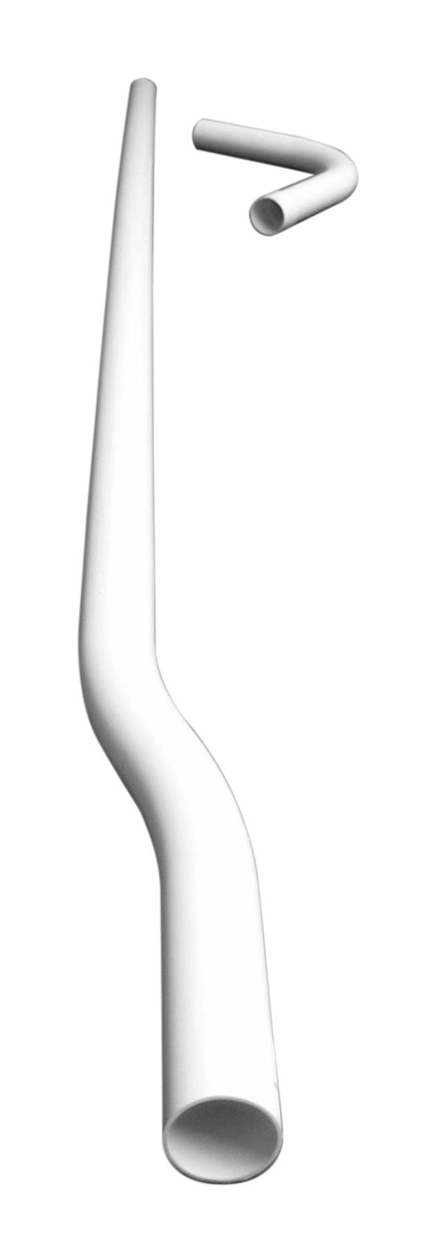 Spülrohr mit Bogen 1730 mm, weiß f. hochh. Spülkasten W285/295, AP 210