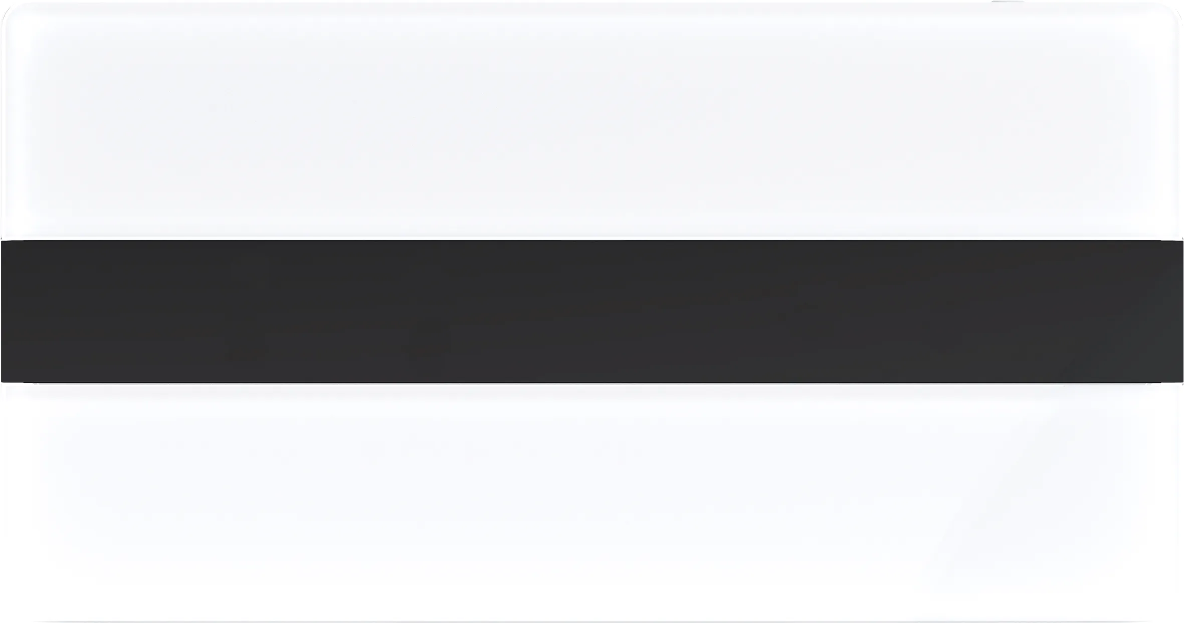 XT Betätigungsplatte Ion DF Glas, Weiß