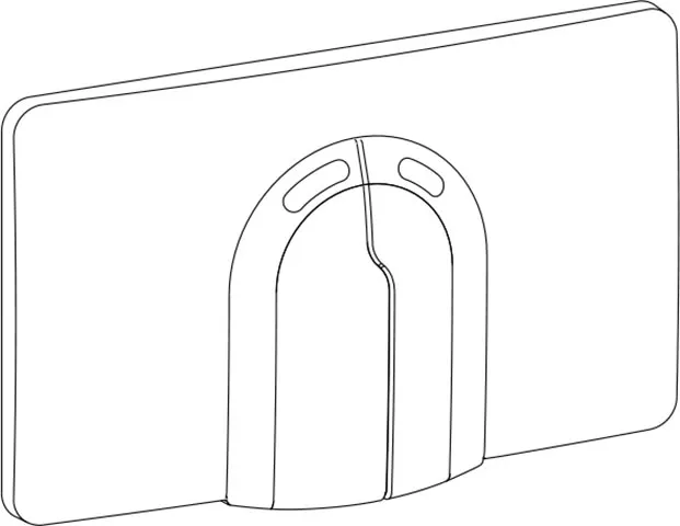 Betätigungsplatte mit Zweimengenspülung zu 2136