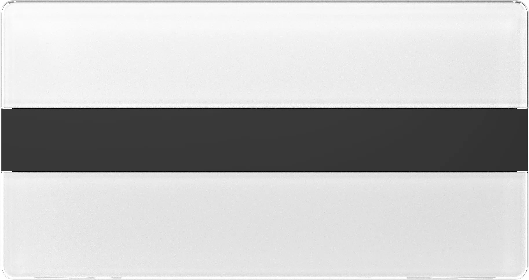 XT Betätigungsplatte Ion DF Glas, Weiß