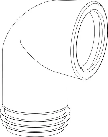 WC-Ablaufbogen ELBOW 303B