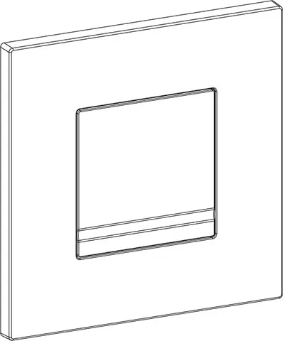 XS Betätigungsplatte Delos SU, Glanzchrom